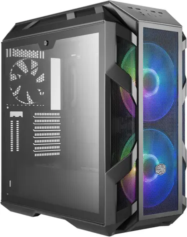 Cooler Master MasterCase H500M šedá / E-ATX / 4x USB 3.0 + 1x USB 3.1 / 2x 200mm RGB + 1x 140mm/ bez zdroje / průhl. bok