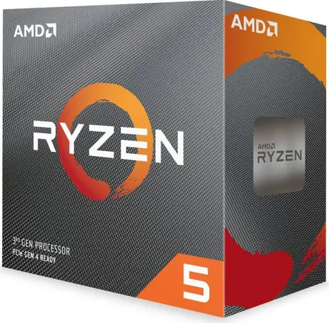AMD RYZEN 5 3600 @ 3.6GHz / Turbo 4.2GHz / 6C12T / L1 512kB L2 3MB L3 32MB / AM4 / Zen 2 / 65W / Wraith