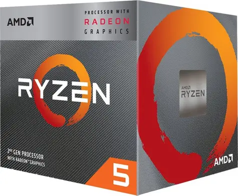 AMD RYZEN 5 3400G @ 3.7GHz / Turbo 4.2GHz / 4C8T / L1 384kB L2 2MB L3 4MB / AM4 / Zen 2 / 65W / Wraith