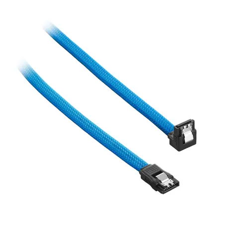 CableMod ModMesh Pravoúhlý SATA 3 Kabel 60cm - světle modrá