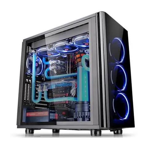 THERMALTAKE case View 31 TG černá / MidiTower / USB 2.0 | USB 3.0 / bez zdroje / ATX / průhledná bočnice