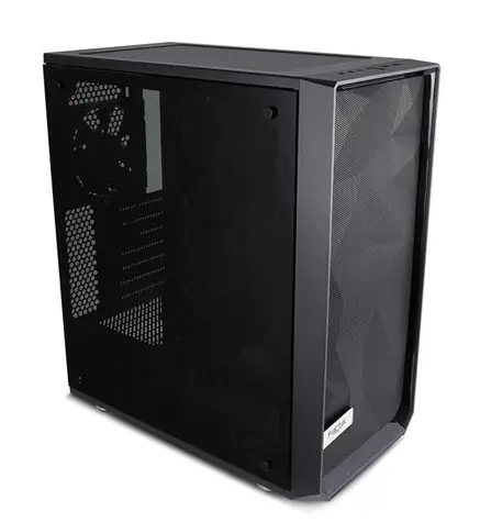 Fractal Design Meshify C TG černá / ATX / 2x 120mm / 2x USB3.0 / průhledná bočnice