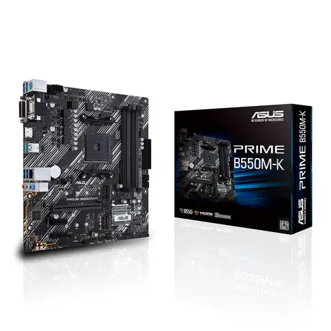 ASUS PRIME B550M-K / AMD B550 / DDR4 / SATA III RAID / USB / GLAN / M.2 / sc.AM4 / m-ATX