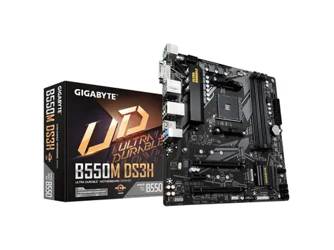 GIGABYTE B550M DS3H / AMD B550 / DDR4 / SATA III RAID / USB / GLAN / M.2 / sc.AM4 / mATX
