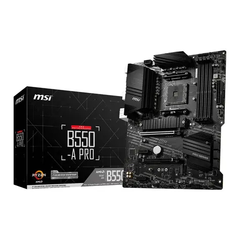 MSI B550-A PRO / AMD B550 / DDR4 / SATA III RAID / USB / GLAN / M.2 / sc.AM4 / ATX