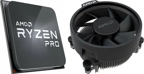 AMD RYZEN 7 PRO 4750G @ 3.6GHz / Turbo 4.4GHz / 8C16T / L1 512kB L2 4MB L3 8MB / AM4 / Zen 2 / 65W / Wraith 