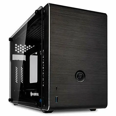 Raijintek Ophion černá / Mini-ITX / 1xUSB 3.0 + 1xUSB-C / bez zdroje / průhledná bočnice