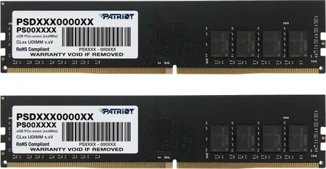 Patriot Signature 16GB (2x8GB) 3200MHz / DIMM / DDR4 / CL22 / Unbuffered / Non-ECC / 1.2V