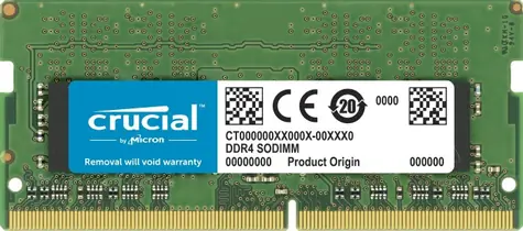 Crucial 8GB (1x8GB) 3200 MHz / SO-DIMM / DDR4 / PC4-25600 / CL22 / 1.2V