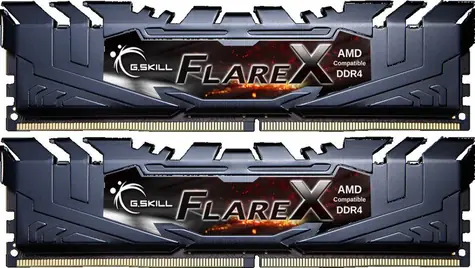 G.SKill FlareX AMD 16GB (2x8GB) 3200MHz černá / DDR4 / CL16-18-18-38 / 1.35V / XMP 2.0