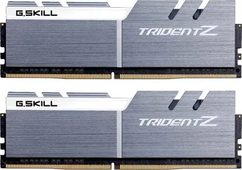 G.SKill Trident Z 32GB (2x16GB) 3200 MHz stříbrno-bílá / DDR4 / CL16-18-18-38 / 1.35V / XMP 2.0