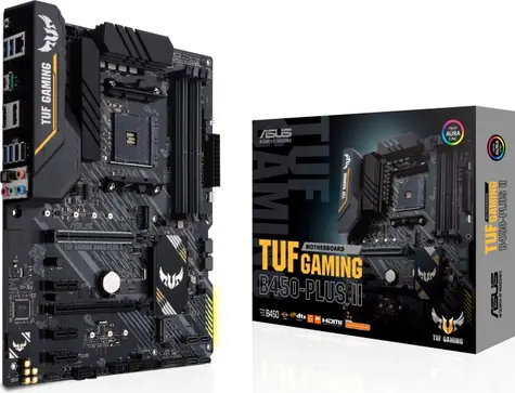 ASUS TUF B450-PLUS GAMING II / AMD B450 / DDR4 / SATA III RAID / USB / GLAN / M.2 / sc.AM4 / ATX