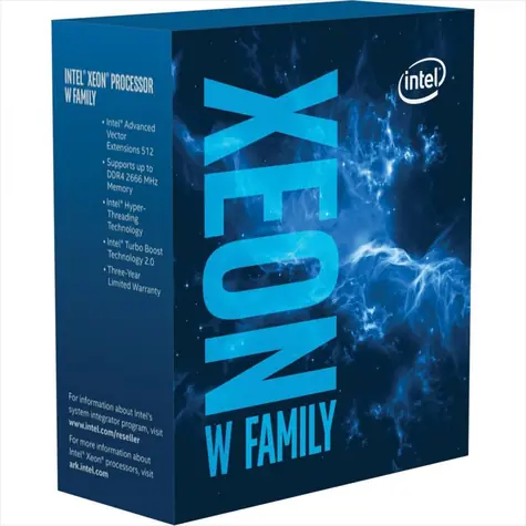 Intel Xeon W-2223 @ 3.6GHz / TB 3.9GHz / 4C8T / 8.25MB / 2066 / Cascade Lake / 120W