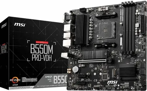 MSI B550M PRO-VDH / AMD B550 / DDR4 / SATA III RAID / USB / GLAN / M.2 / sc.AM4 / mATX
