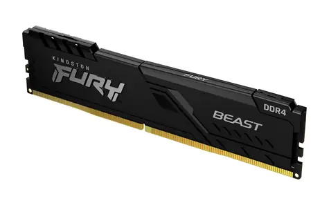 Kingston FURY Beast Black 16GB (1x 16GB) DDR4 3200MHz / CL16 / DIMM / 1.35V / Non-ECC / Un-Registered / 1Gx8