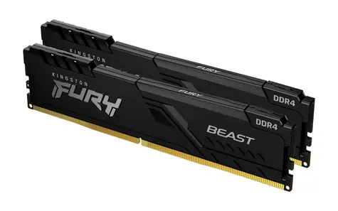 Kingston FURY Beast Black 32GB (2x 16GB) DDR4 3600MHz / CL18 / DIMM / 1.35V / Non-ECC / Un-Registered 