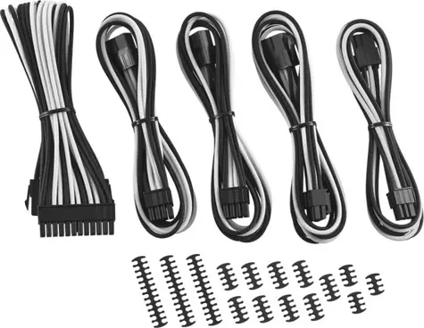 CableMod Classic ModMesh Kabel Extension Kit 8+6 pin PCIe - černo-bílá