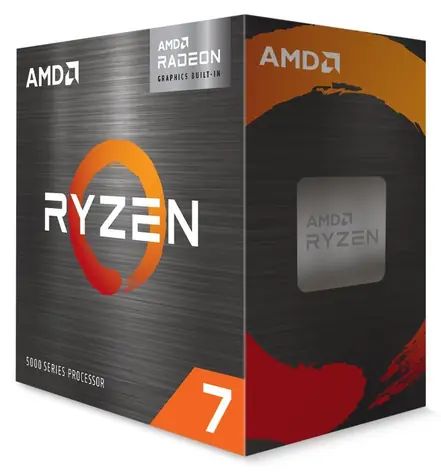 AMD RYZEN 7 5700G @ 3.8GHz / Turbo 4.6GHz / 8C16T / L1 512KB L2 4MB L3 16MB / AM4 / RX Vega / 65W