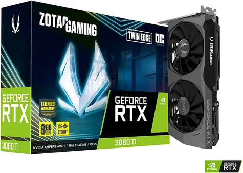 ZOTAC RTX 3060 Ti Twin Edge OC LHR / 1410-1695MHz / 8GB GDDR6 / 256-bit / 1x HDMI+3x DP / 200W (8)