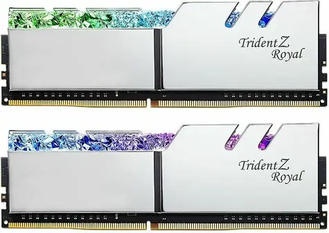 G.Skill Trident Z Royal Silver 64GB (2x32GB) 4000MHz / DDR4 / CL18-22-22-42 / 1.4V / XMP 2.0 / LED podsvícení