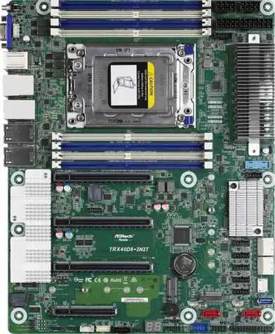 ASRock TRX40D8-2N2T / AMD TRX40 / 8x DDR4 / SATA III / USB / 10GLAN / M.2 / sc.sTRX4 / ATX