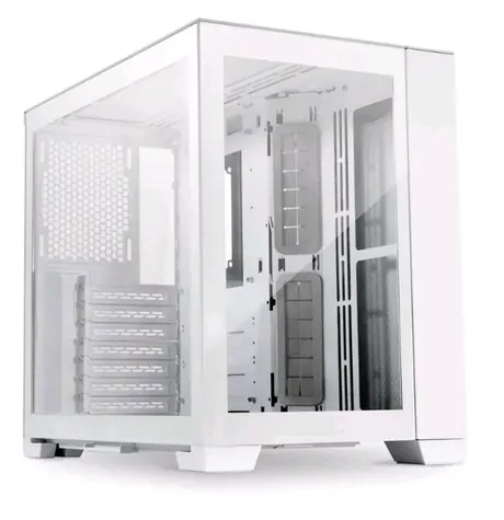 Lian Li O11 Dynamic Mini Snow Edition / ATX / 2xUSB 3.0 + 1xUSB-C / bez zdroje / průhledná bočnice