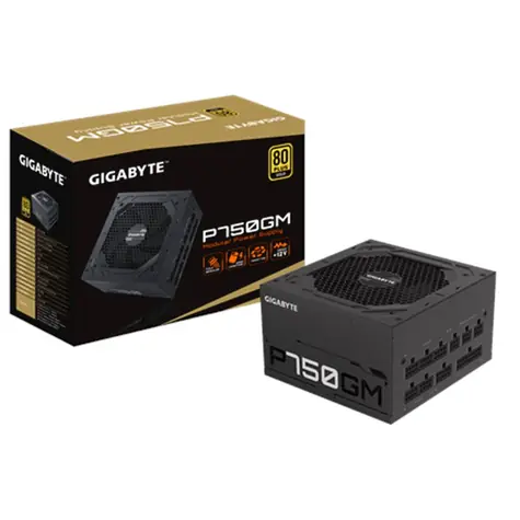 GIGABYTE P750GM / 750W / 120mm ventilátor / PFC / modulární / 80PLUS Gold