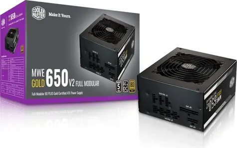 Cooler Master MWE Gold V2 / 650W / aktivní PFC / ATX  / 120mm ventilátor / 80PLUS Gold