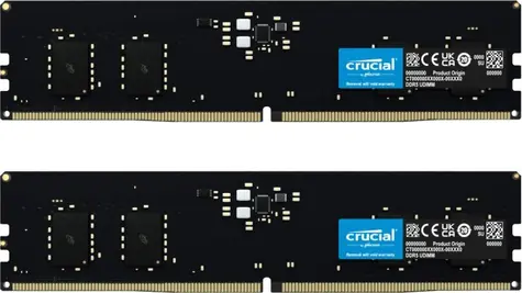 Crucial 16GB (2x8GB) 4800MHz / DDR5 / PC5-38400 / CL40-39-39 / 1.1V / single rank x16