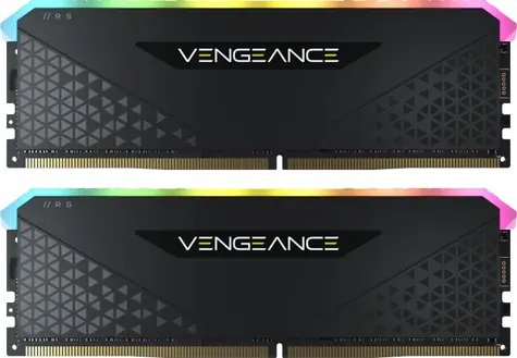 Corsair Vengeance RGB RS Black 32GB (2x16GB) 3600MHz / DDR4 / PC4-28800 / CL18-22-22-42 / 1.35V / XMP2.0 
