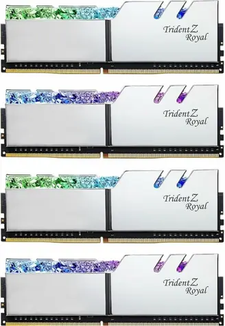 G.SKill Trident Z Royal Silver 128GB (4x32GB) 3200MHz / DDR4 / CL16-18-18-38 / 1.35V / XMP 2.0
