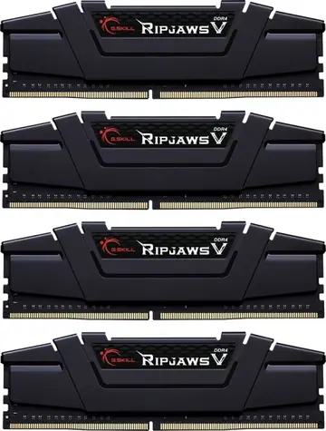 G.Skill Ripjaws V Black 128GB (4x32GB) 2666MHz / DDR4 / CL19-19-19-43 / 1.2V / XMP 2.0