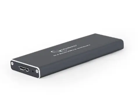 Gembird EE2280-U3C-01 černá / externí box / 22mm / hliníkový / USB 3.0