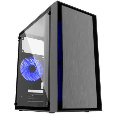 Gembird CCC-FORNAX-960B Fornax 960B černá / micro-ATX / 3x 120 / 2x USB3.0 / bez zdroje / průhledná bočnice