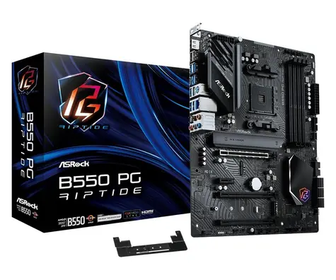 ASRock B550 PG Riptide / AMD B550 / DDR4 / SATA III RAID / USB / 2.5GLAN / M.2 / sc.AM4 / ATX