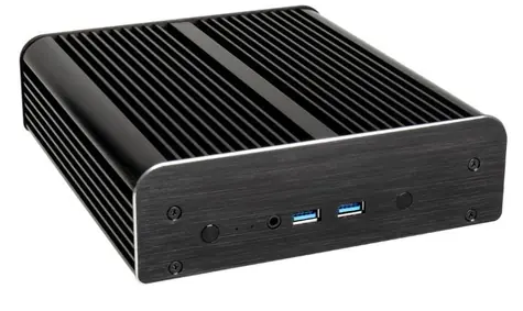 Akasa Newton S UCFF černá / Mini ITX / se zdrojem / hliník / OEM  / bez ventilátoru 