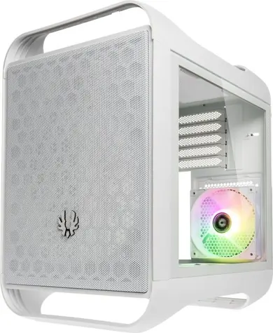 BitFenix Prodigy M 2022 ARGB bílá / micro-ATX / 2xUSB3.0 + 1x USB3.1 / 3x120+1x60mm / bez zdroje / průhledná bočnice