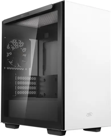 DEEPCOOL MACUBE 110 WH bílá / Micro-ATX / 2xUSB 3.0 / 1x 120 mm / bez zdroje / průhledná bočnice 