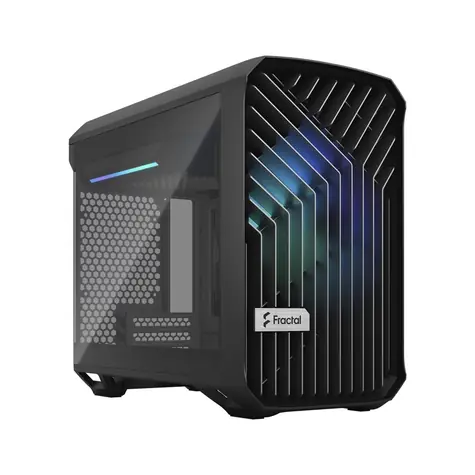 Fractal Design Torrent Nano ARGB Black TG Light Tint černá / Mini-ITX / 1x USB 3.1 Type C + 2x USB 3.0 / bez zdroje 