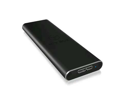 Icy Box IB-183M2 černá / Externí box pro M.2 SATA SSD / M.2 2230 & 2242 & 2260 & 2280 / USB micro-B & M.2 SATA B-Key