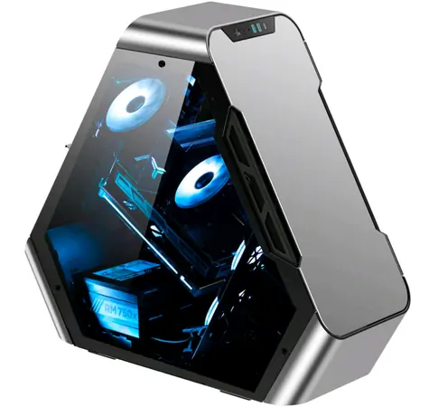 Jonsbo TR03-A stříbrná / ATX / 2x USB 3.0 + 1x USB-C / bez zdroje / průhledná bočnice