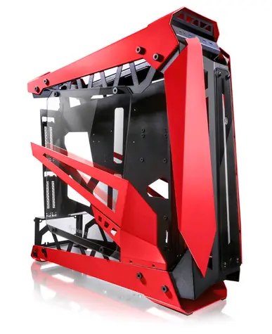 RAIJINTEK Nyx Pro červená / E-ATX / 3x USB 3.0 / bez zdroje / průhledná bočnice