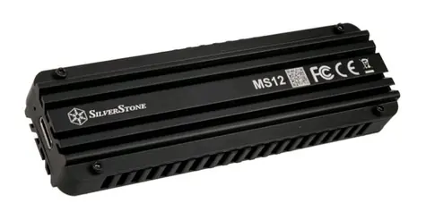 SilverStone MS12 Externí M.2 SSD rámeček s USB 3.2 černá 