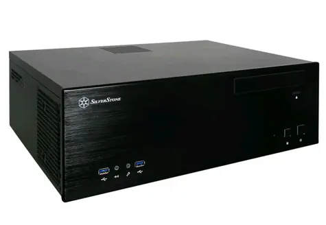SilverStone GD04B Grandia desktop černá / M-ATX / 2xUSB 3.0 / 3x 120 mm / bez zdroje