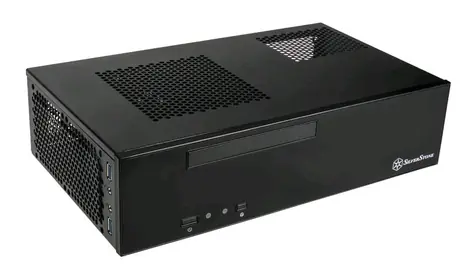 SilverStone ML09B Milo černá / Mini-ITX / 2x USB 3.0 / 1x 120mm / bez zdroje