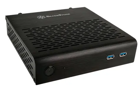 SilverStone SST-PT13B-USB3.0 Petit černá / Thin Mini-ITX / 2x USB 3.0 / bez zdroje / VESA 100
