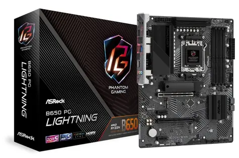 ASRock B650 PG LIGHTNING / AMD B650 / DDR5 / SATA III RAID / USB / GLAN / M.2 / sc.AM5 / ATX