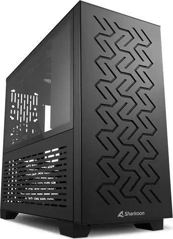 Sharkoon MS-Z1000 černá / ATX / 2x USB 3.0 / 4x 120 mm / Bez zdroje / průhledná bočnice