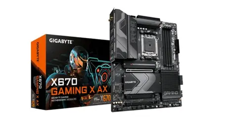 GIGABYTE X670 GAMING X AX / AMD X670 / DDR5 / SATA III RAID / USB / GLAN / M.2 / sc.AM5 / ATX
