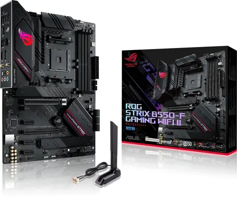 ASUS ROG STRIX B550-F GAMING WI-FI II / AMD B550 / DDR4 / Serial ATA III / USB / 2.5GLAN / M.2 / sc.AM4 / ATX